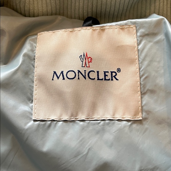 KNOCKOFF Moncler Light Aqua Ribbed Jacket - Picture 3 of 9